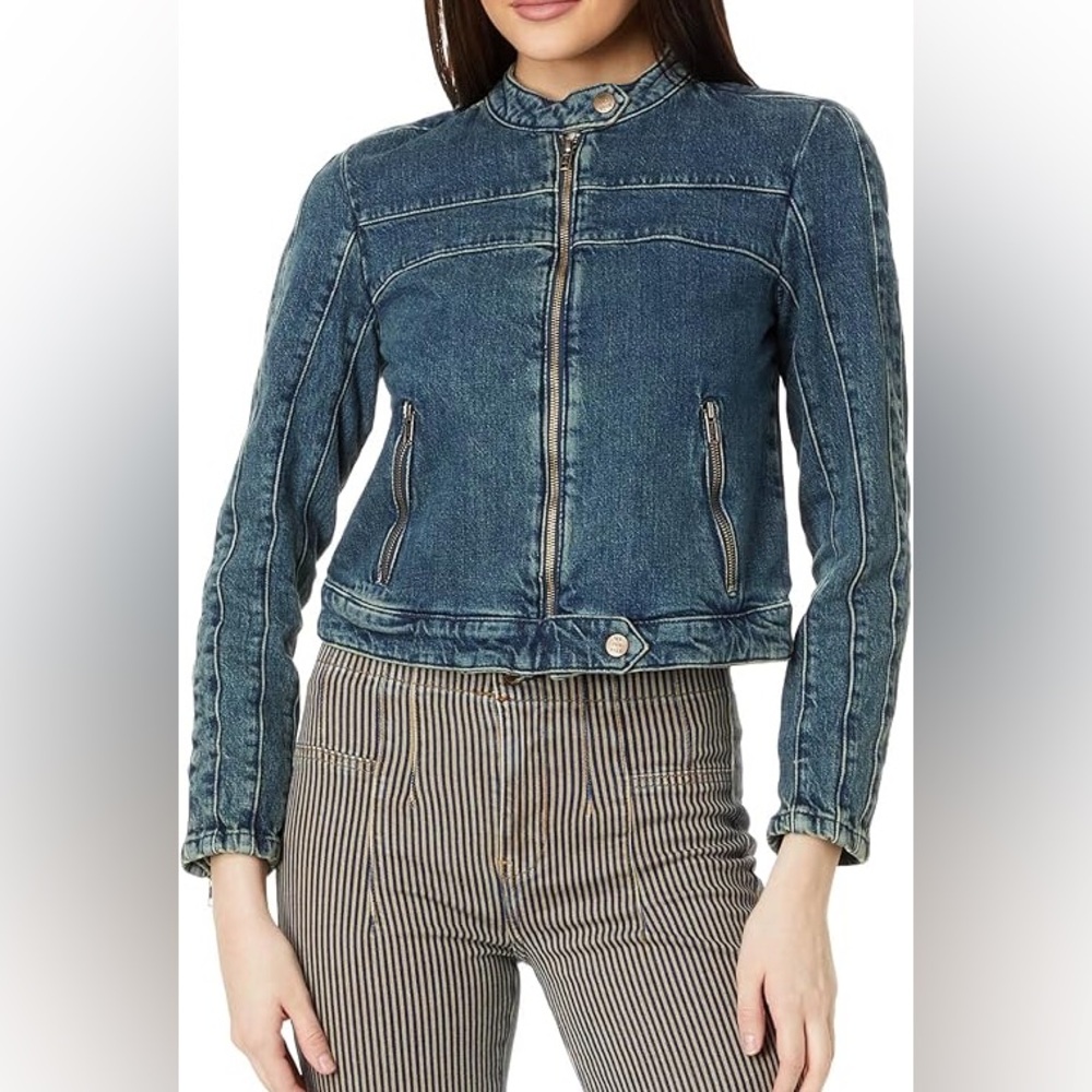 We The Free Fast Lane Denim Moto - Picture 4 of 15